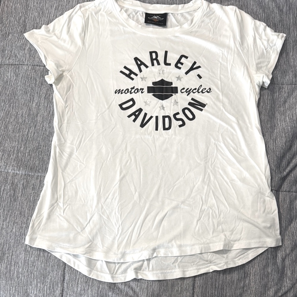 Harley-Davidson White Women's Top
